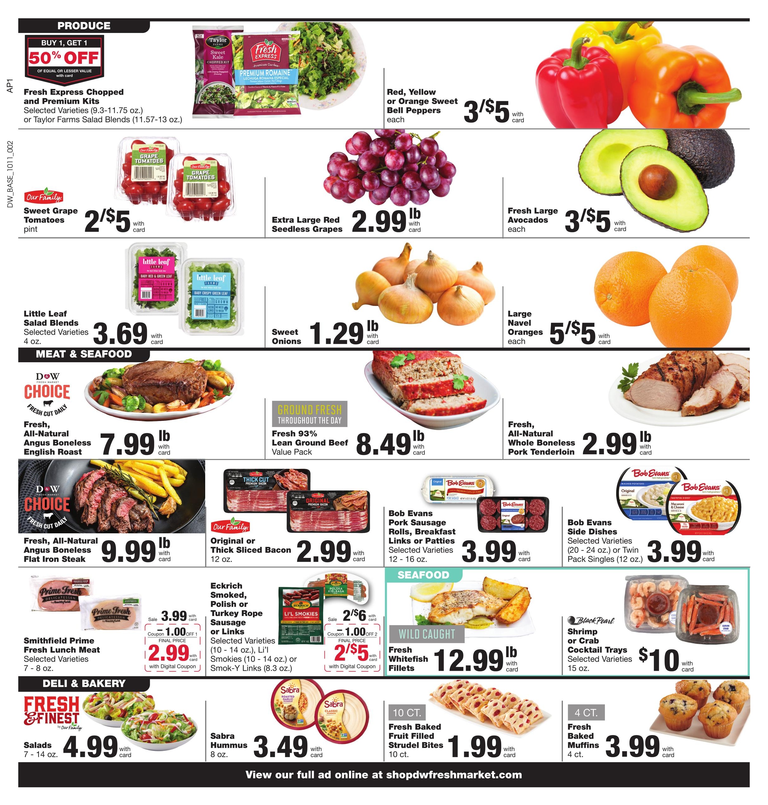 D&W Fresh Market Weekly Ad October 11 - 17, 2026
