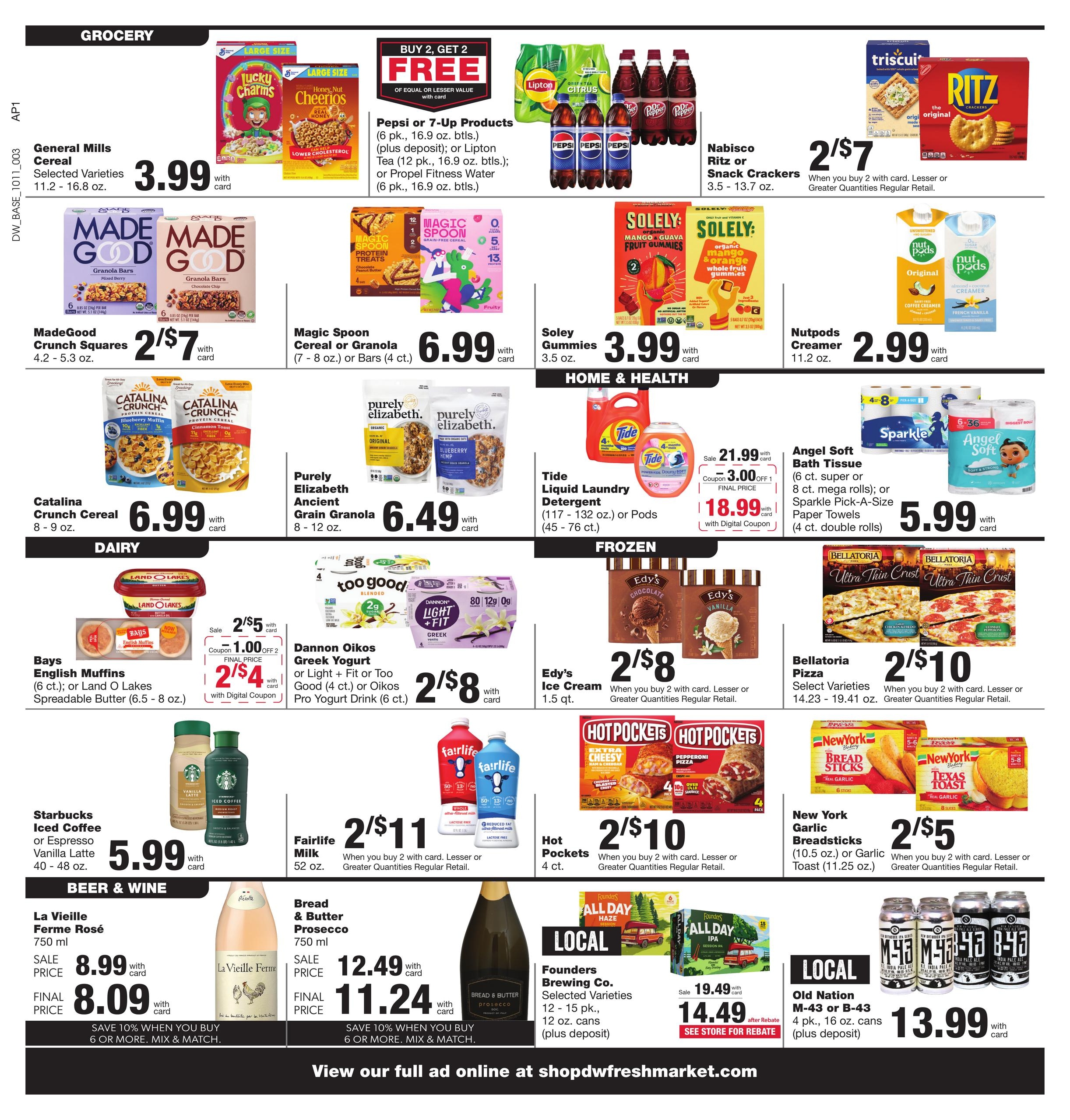 D&W Fresh Market Weekly Ad October 11 - 17, 2026