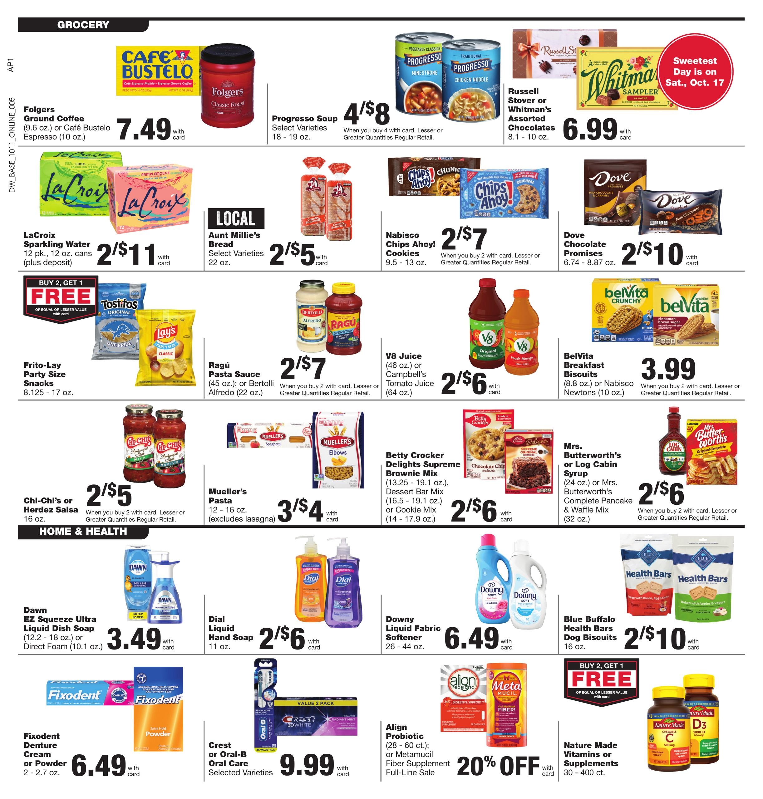 D&W Fresh Market Weekly Ad October 11 - 17, 2026