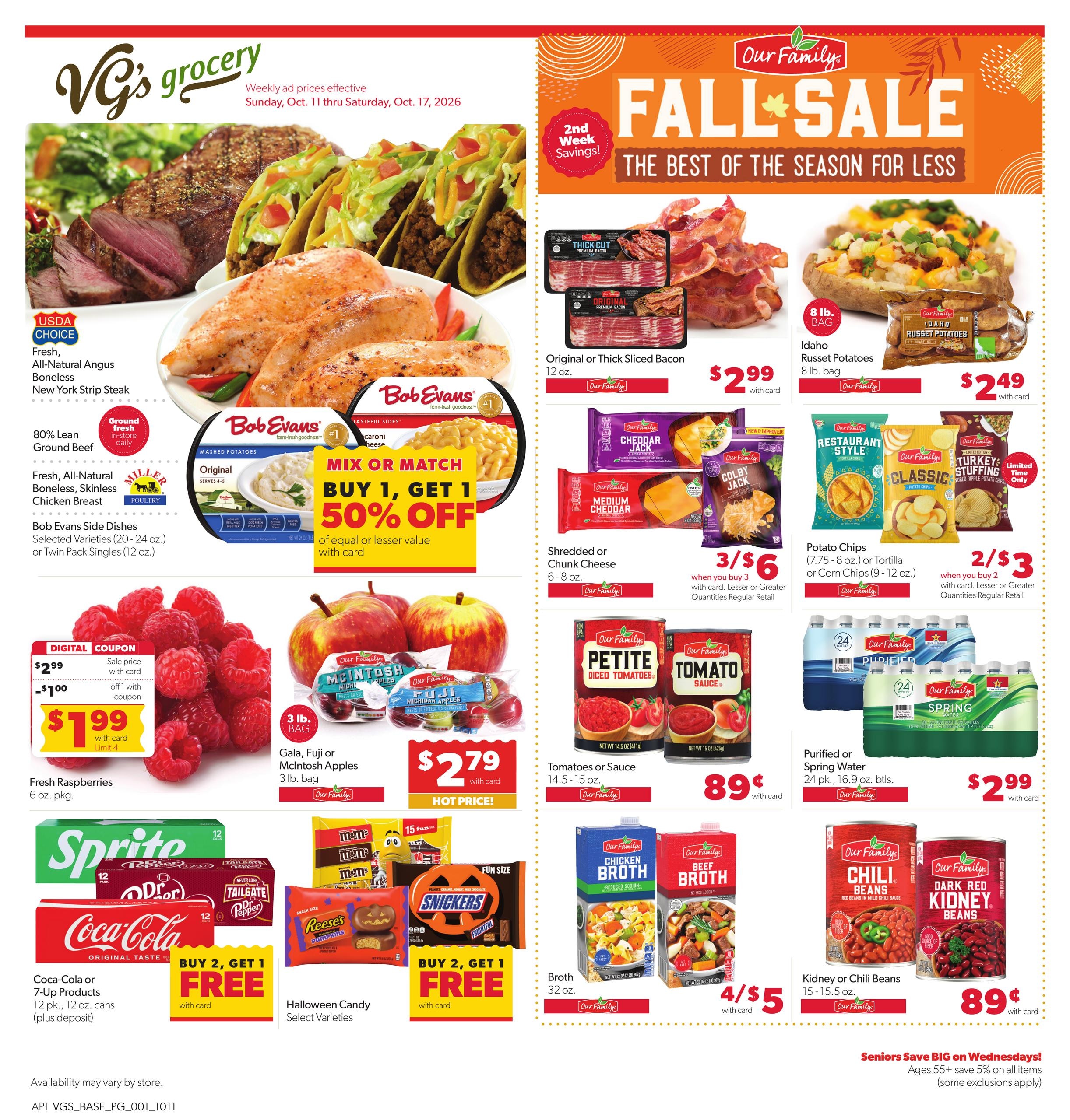 VG's Grocery Weekly Ad October 11 - 17, 2026