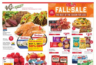 VG's Grocery Weekly Ad October 11 - 17, 2026