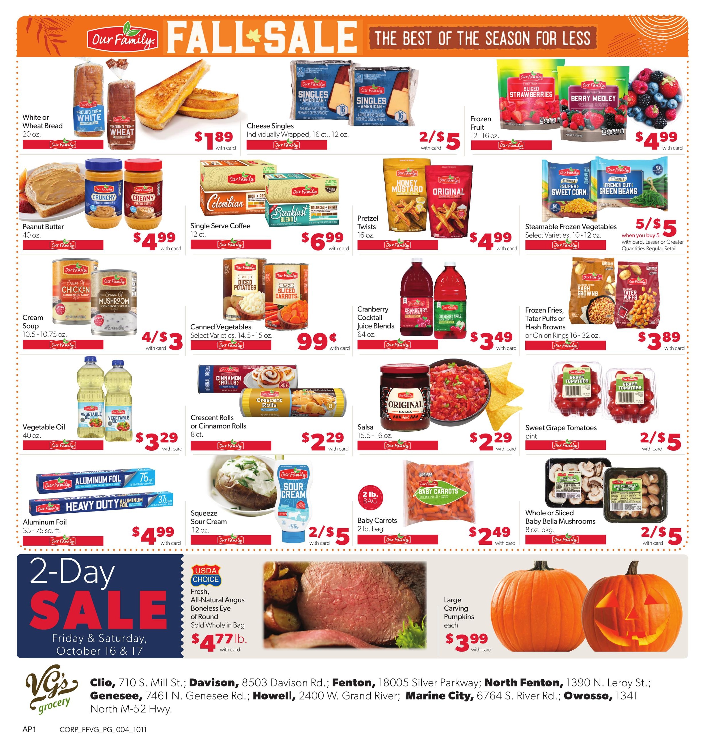 VG's Grocery Weekly Ad October 11 - 17, 2026