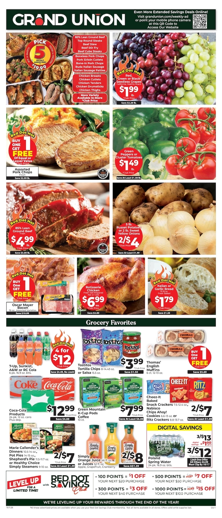 Grand Union (New York) Weekly Ad October 11 - 17, 2026