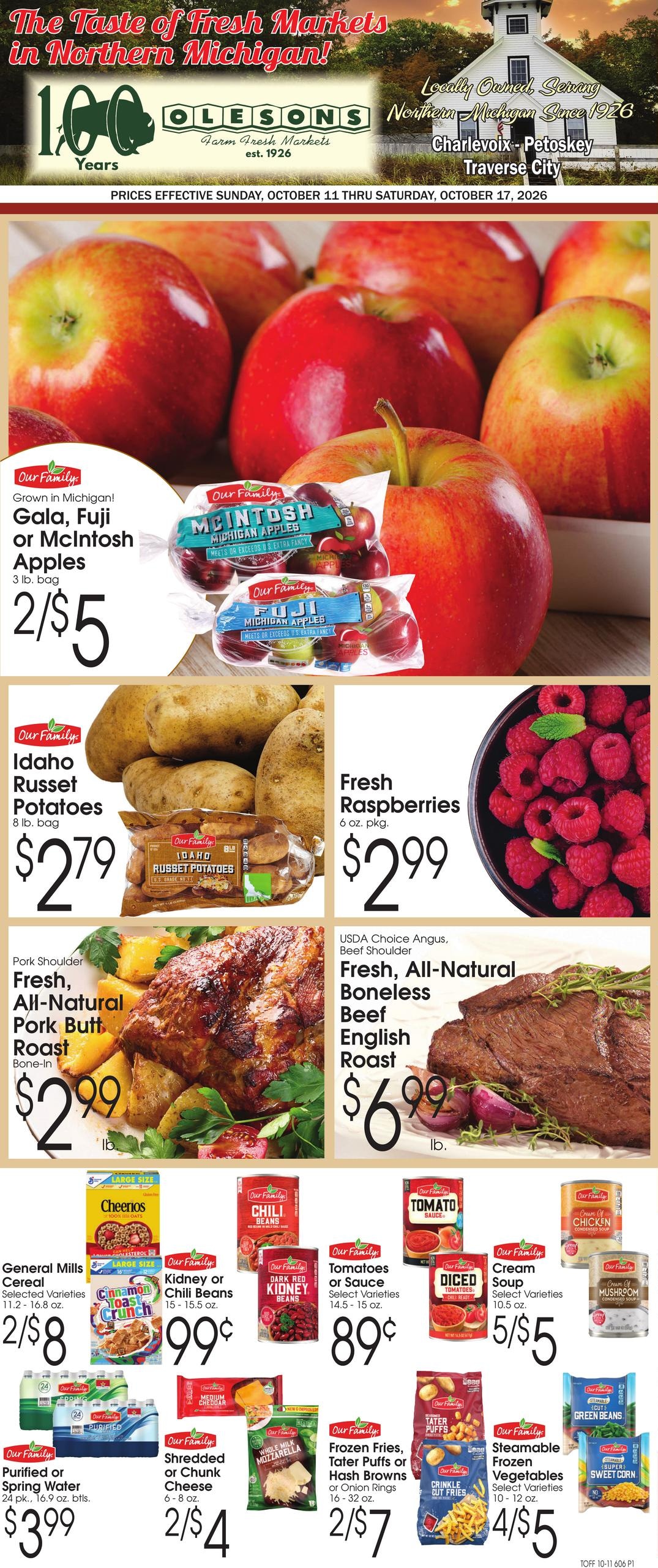 Olesons Farm Fresh Markets Weekly Ad October 11 - 17, 2026