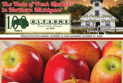 Olesons Farm Fresh Markets Weekly Ad October 11 - 17, 2026