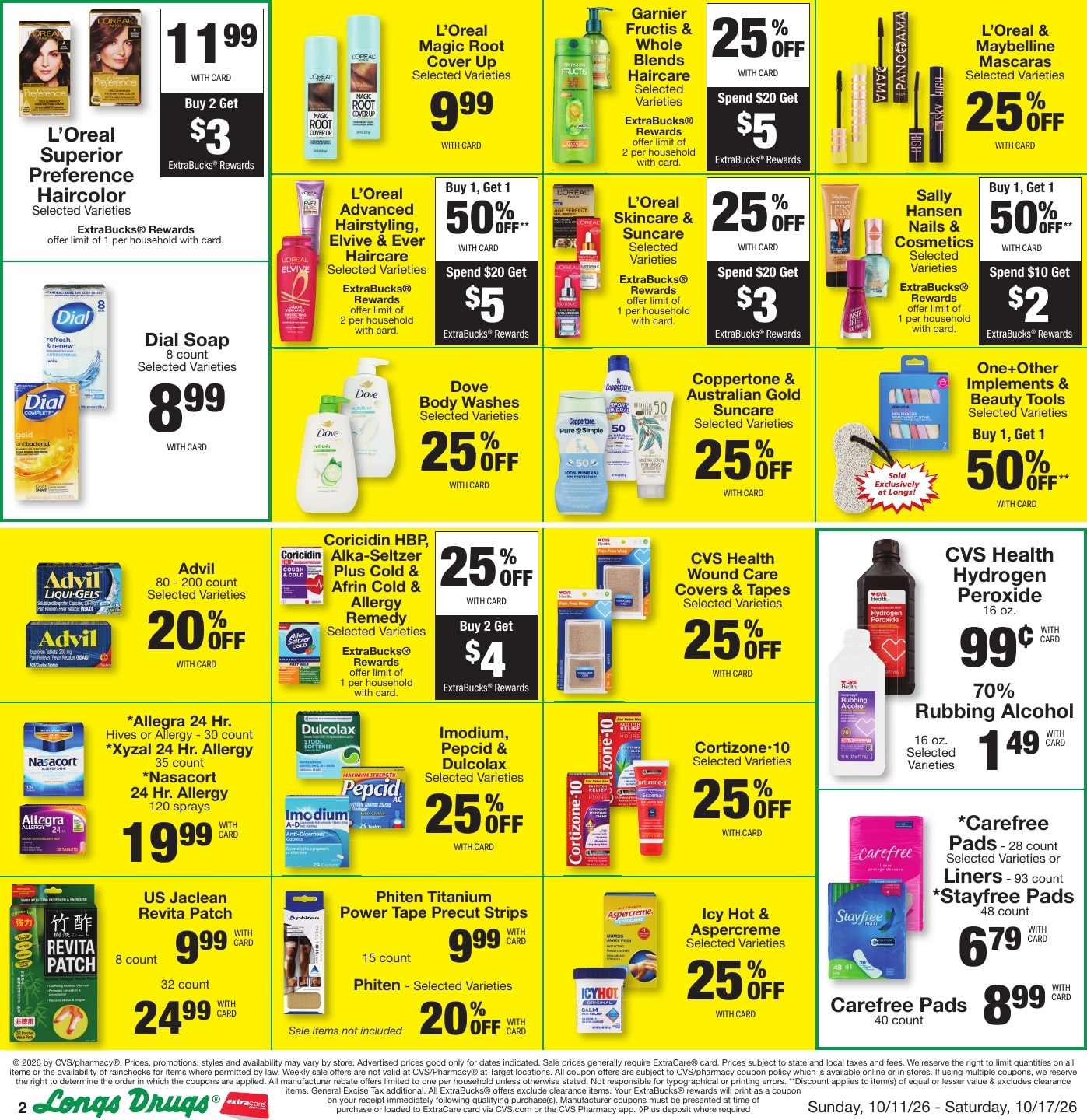 Longs Drugs Big Island Weekly Ad October 11 - 17, 2026