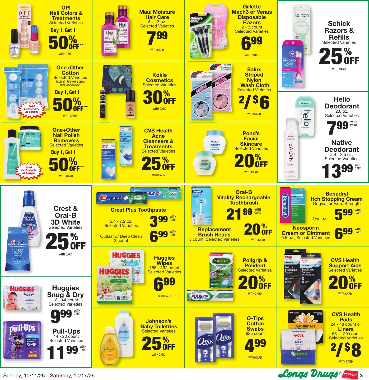 Longs Drugs Big Island Weekly Ad October 11 - 17, 2026