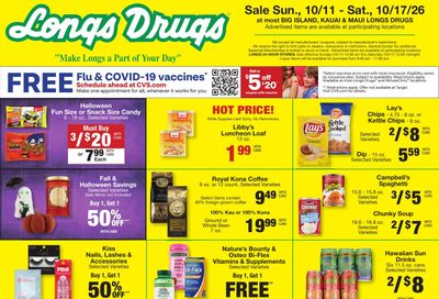 Longs Drugs Maui and Kauai Weekly Ad October 11 - 17, 2026