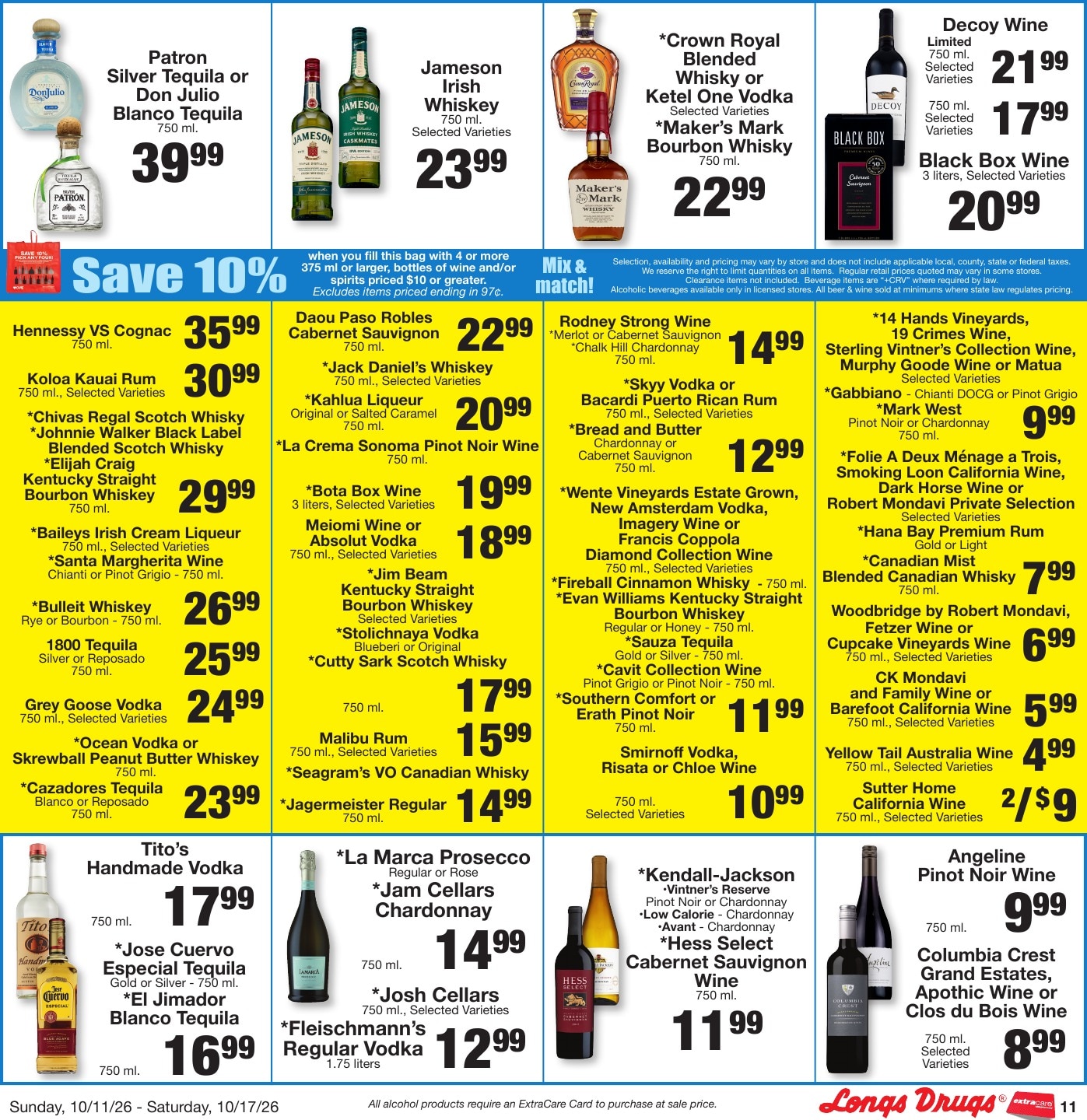 Longs Drugs Oahu Weekly Ad October 11 - 17, 2026
