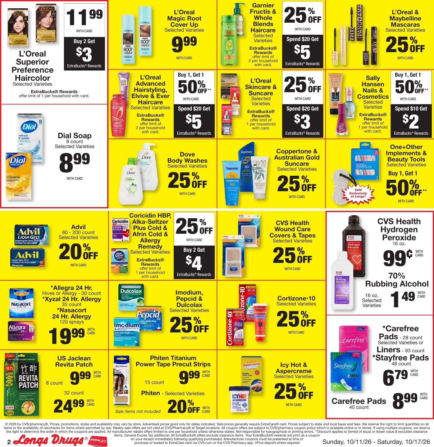 Longs Drugs Oahu Weekly Ad October 11 - 17, 2026