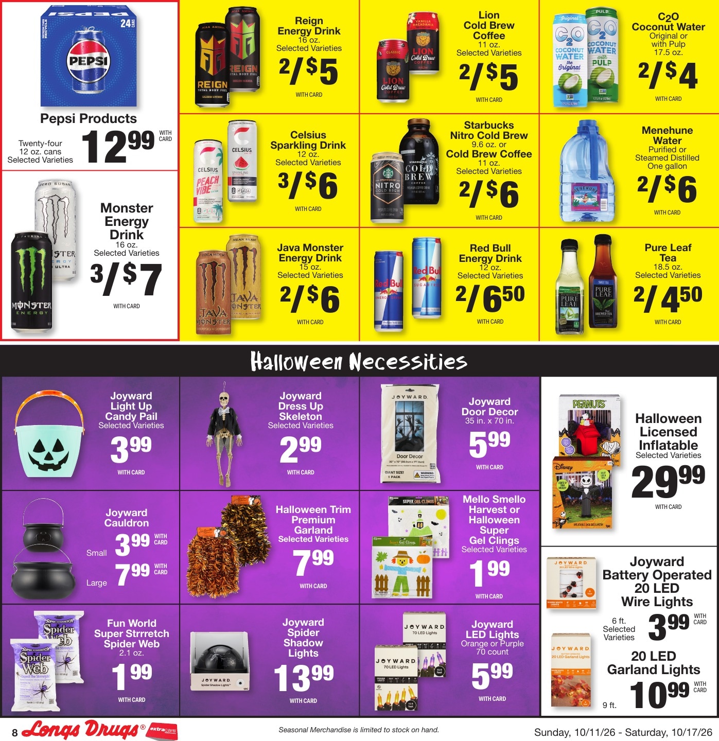 Longs Drugs Oahu Weekly Ad October 11 - 17, 2026