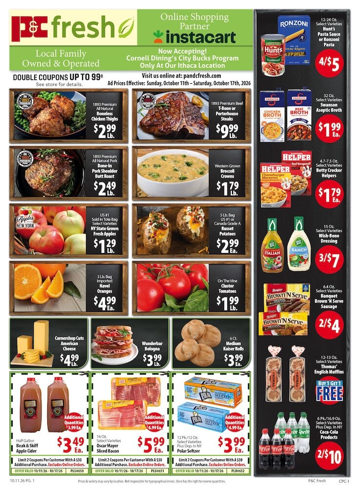 P&C Fresh Markets Weekly Ad October 11 - 17, 2026