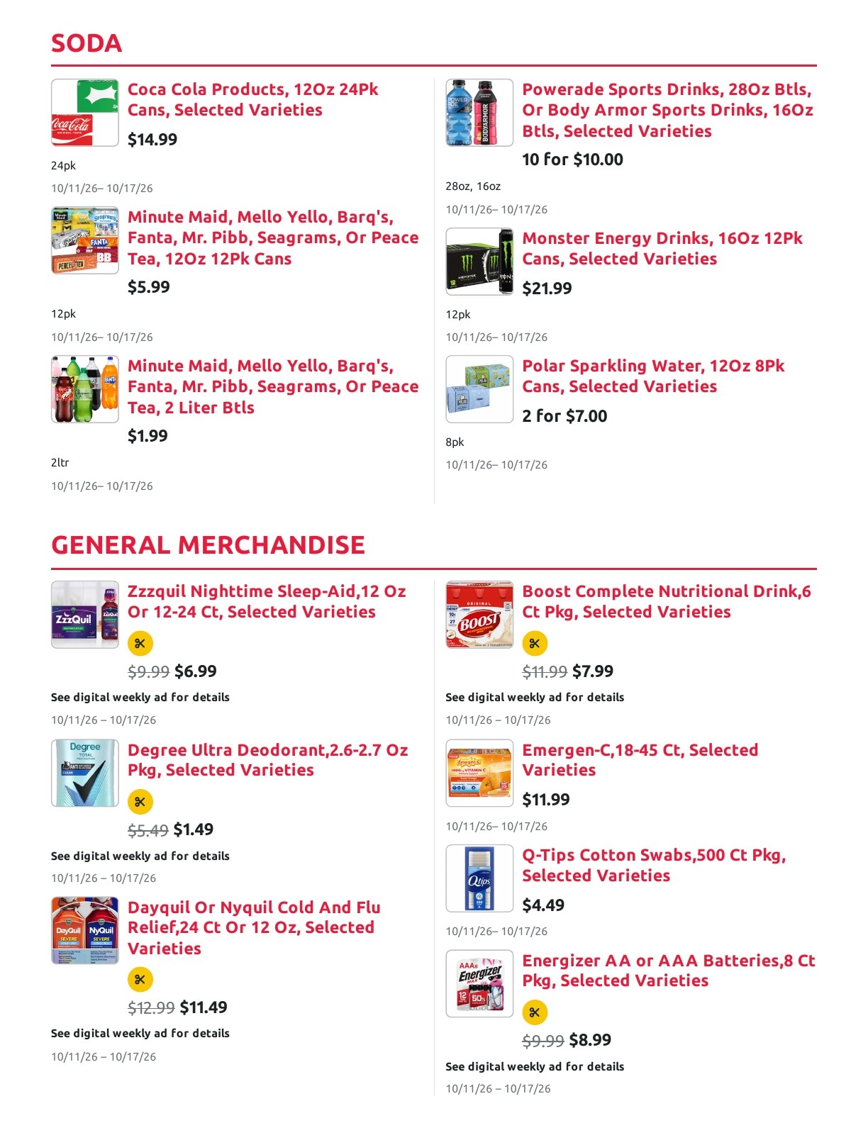 Radermacher's Fresh Market Weekly Ad October 11 - 17, 2026