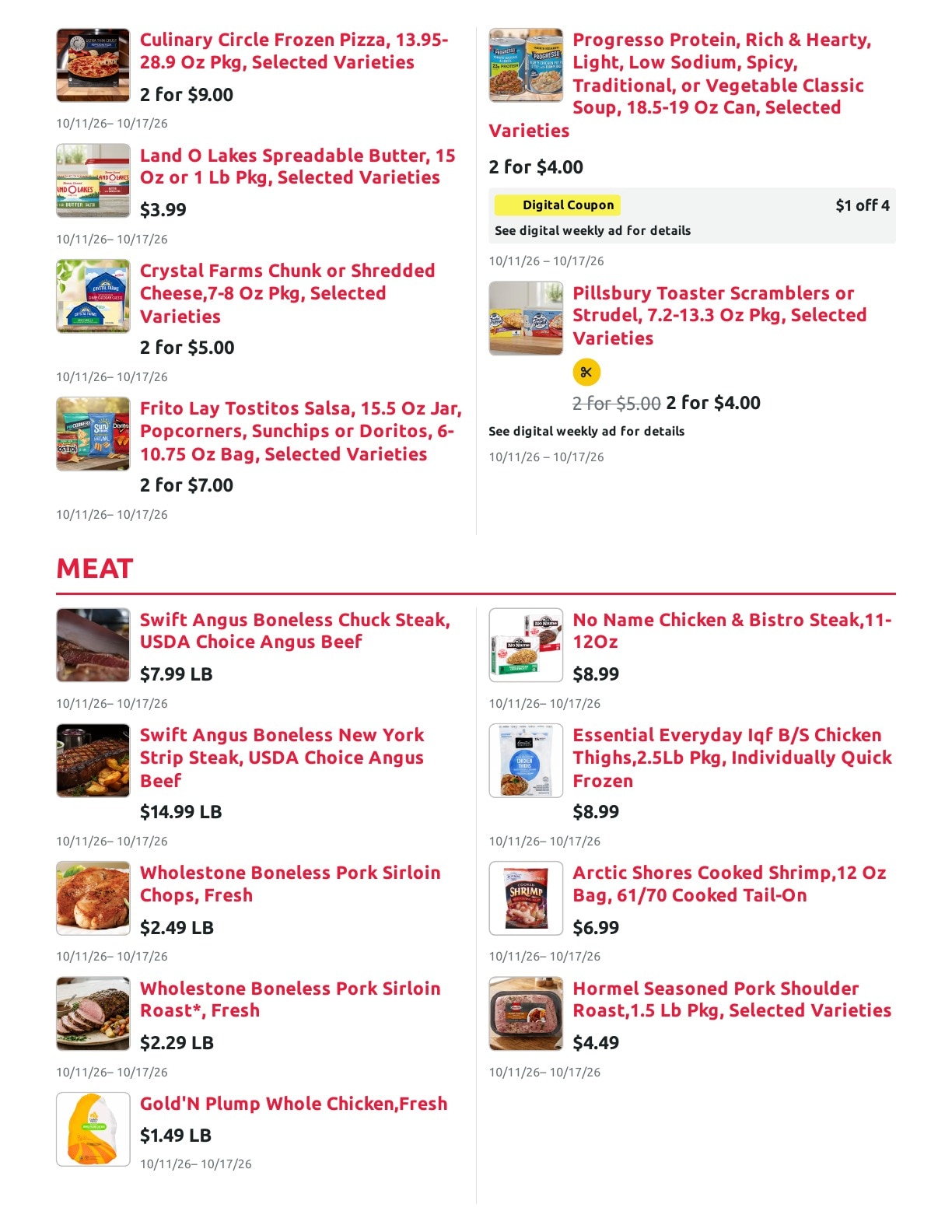 Radermacher's Fresh Market Weekly Ad October 11 - 17, 2026