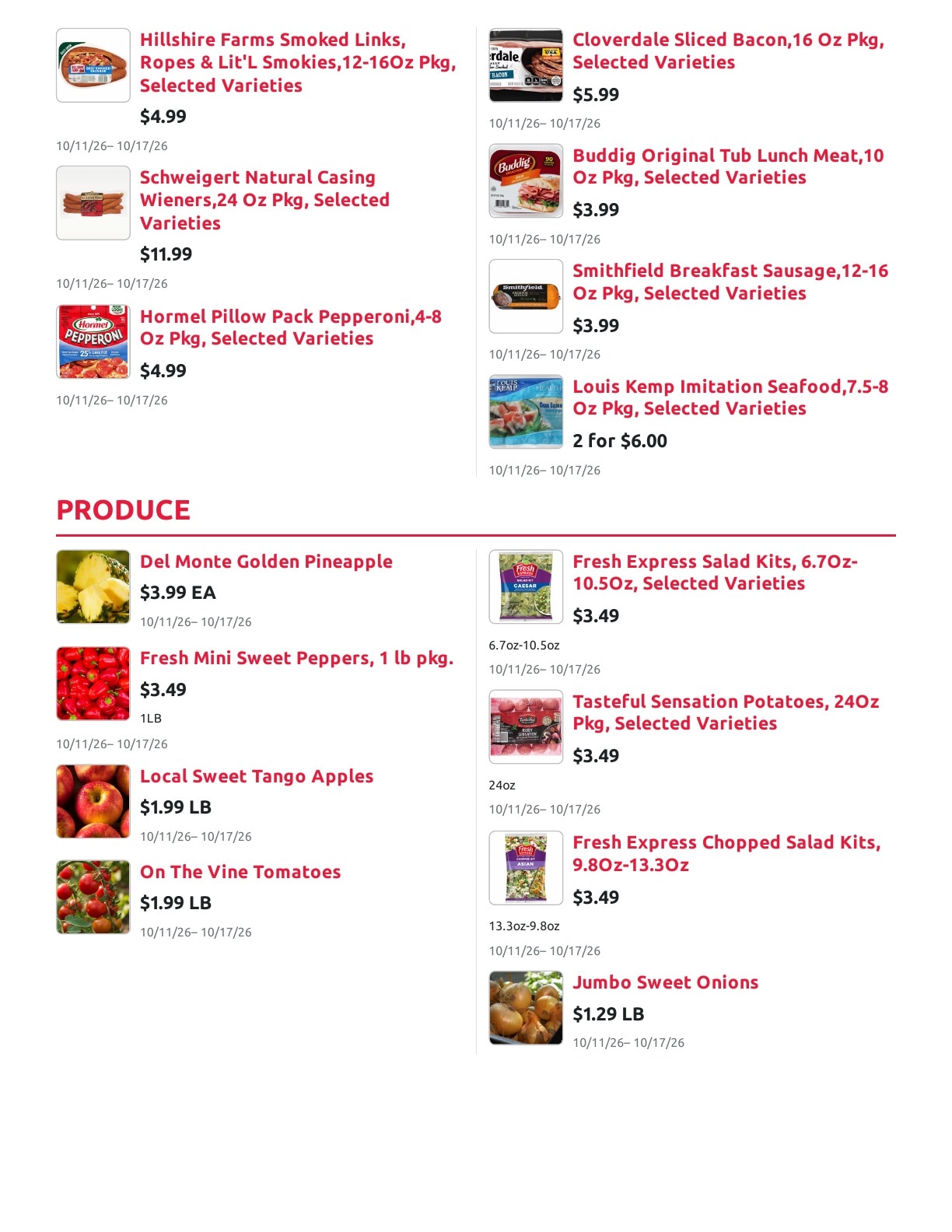 Radermacher's Fresh Market Weekly Ad October 11 - 17, 2026
