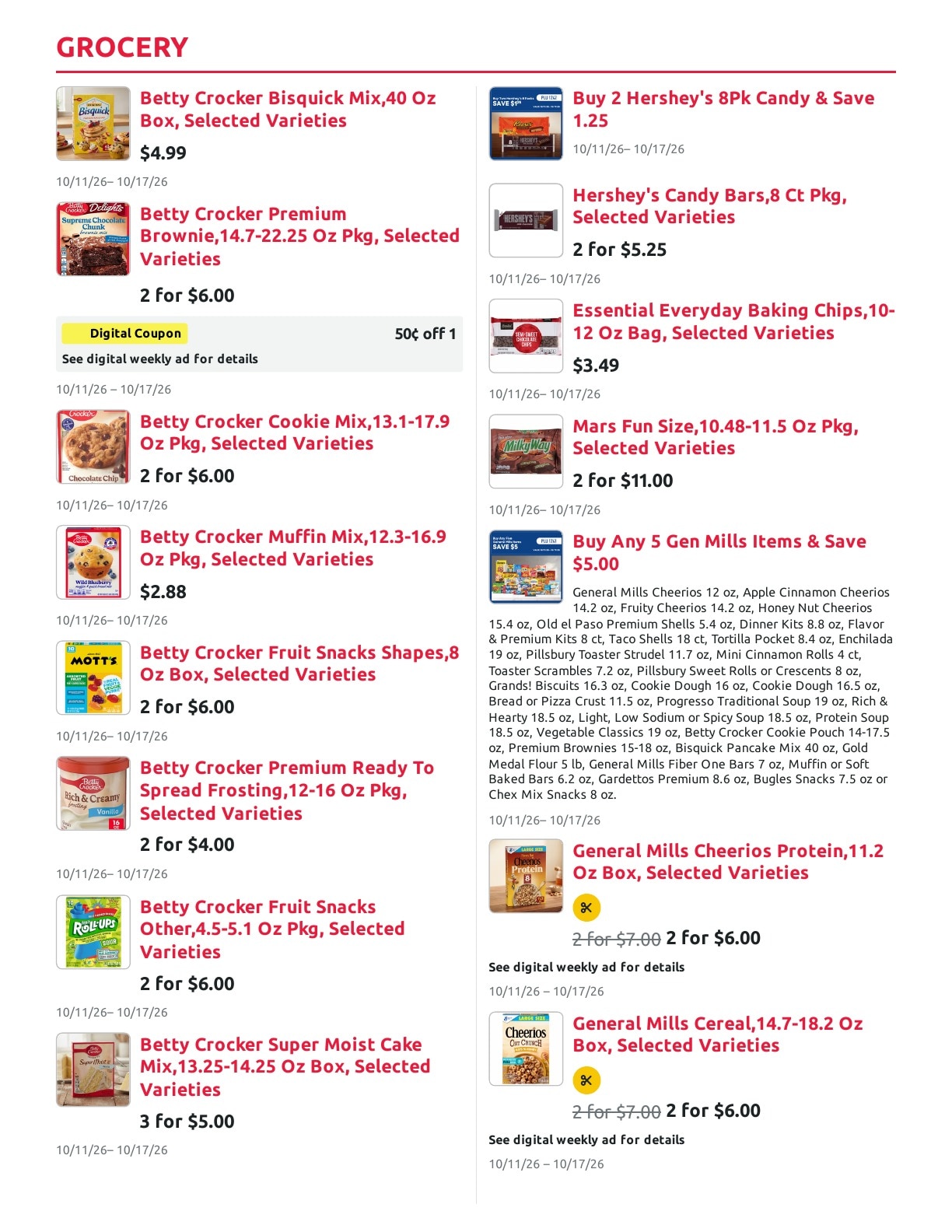 Radermacher's Fresh Market Weekly Ad October 11 - 17, 2026