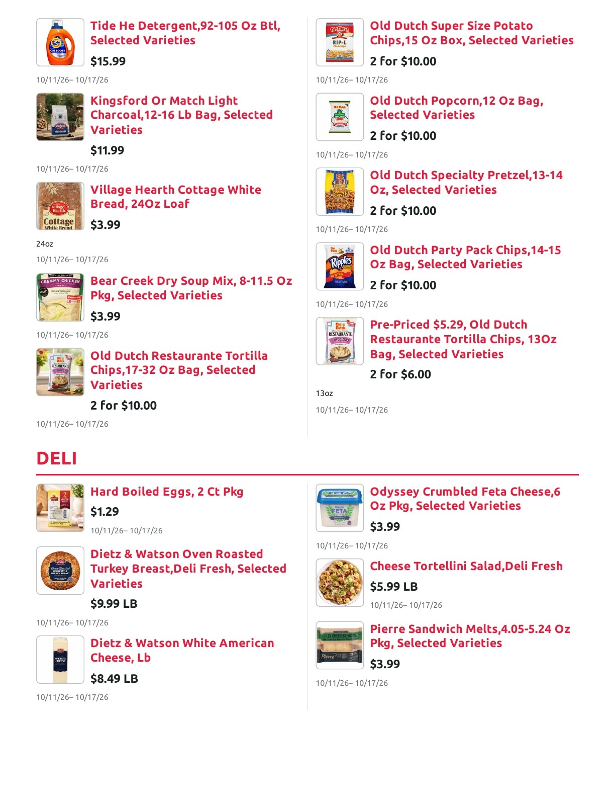 Radermacher's Fresh Market Weekly Ad October 11 - 17, 2026
