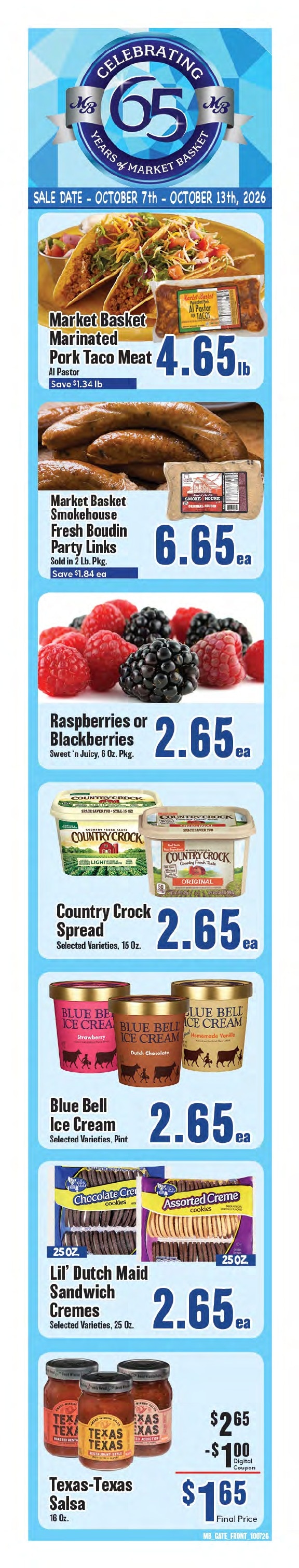Market Basket (Many, LA) Weekly Ad October 7 - 13, 2026