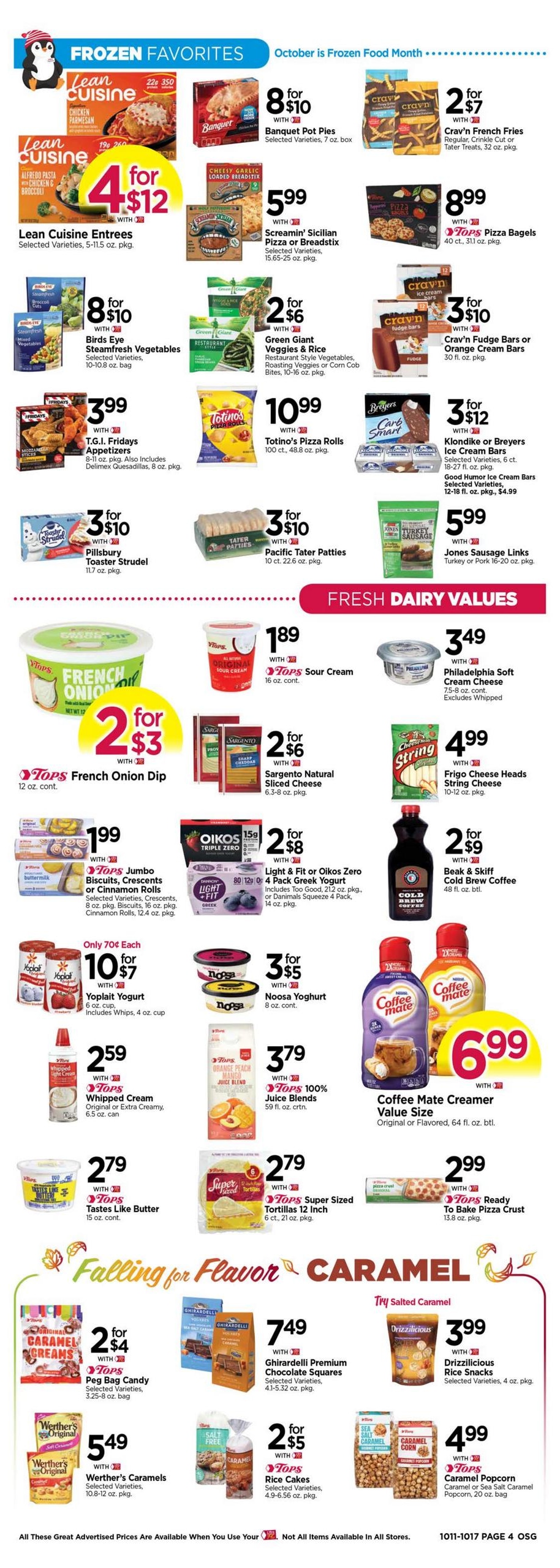 Tops Friendly Markets (Findley Lake Area, NY) Weekly Ad October 11 - 17, 2026