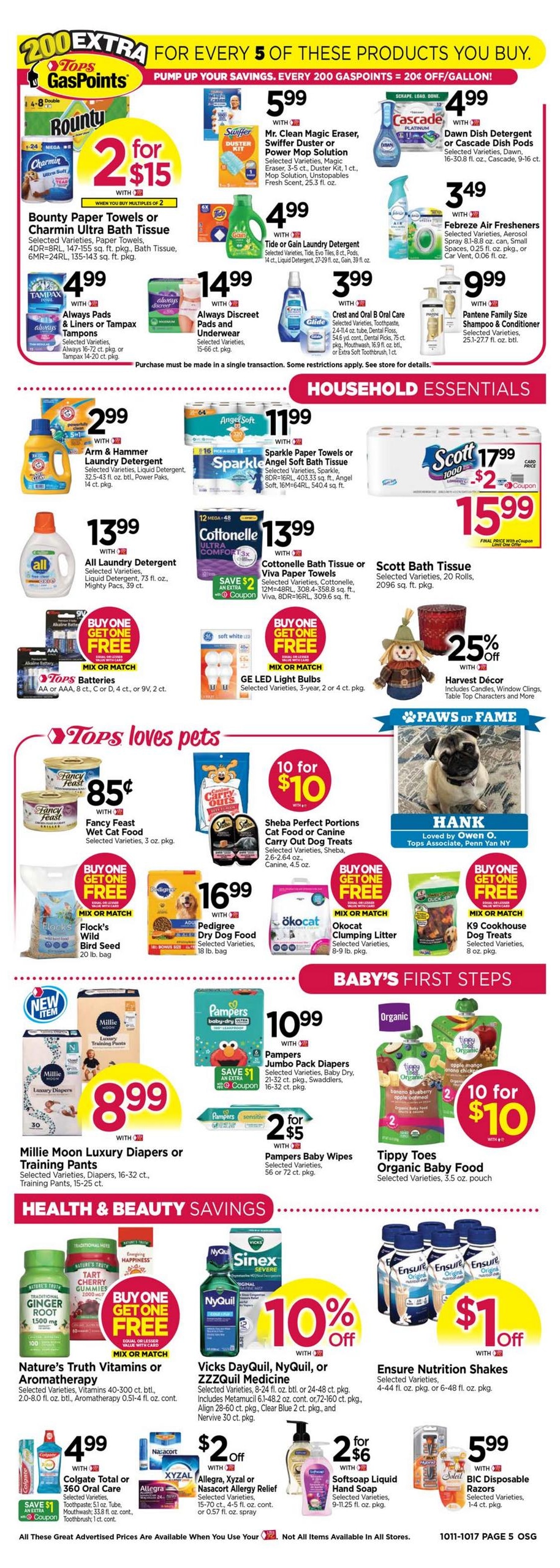 Tops Friendly Markets (Findley Lake Area, NY) Weekly Ad October 11 - 17, 2026