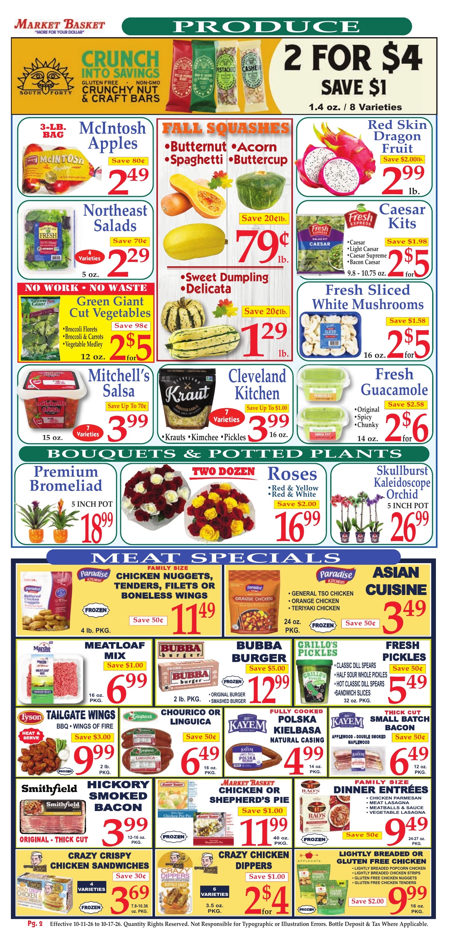 Market Basket (Louisiana, Massachusetts, Maine, New Hampshire, Rhode Island, Texas) Weekly Ad October 11 - 17, 2026
