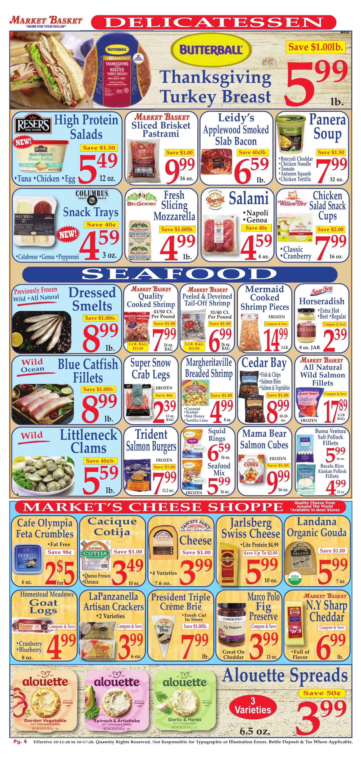 Market Basket (Louisiana, Massachusetts, Maine, New Hampshire, Rhode Island, Texas) Weekly Ad October 11 - 17, 2026