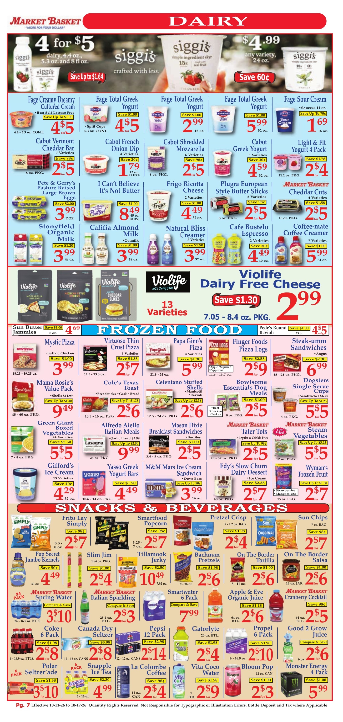 Market Basket (Louisiana, Massachusetts, Maine, New Hampshire, Rhode Island, Texas) Weekly Ad October 11 - 17, 2026