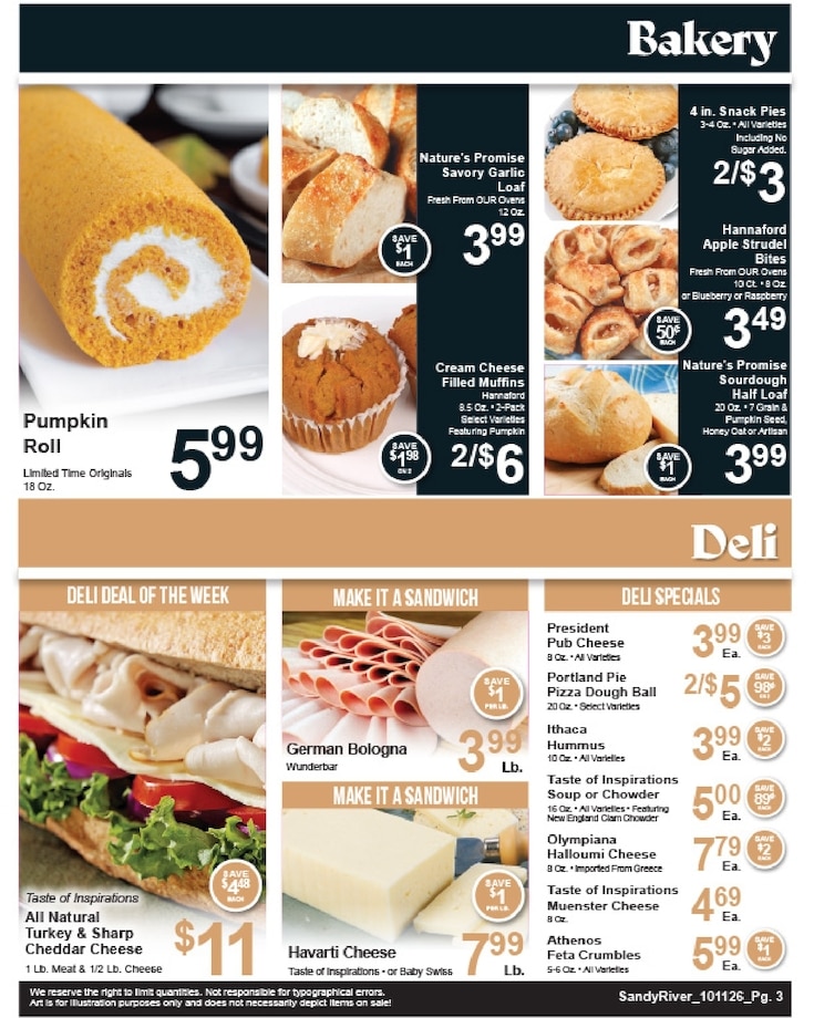 Sandy River Shop 'n Save Weekly Ad October 11 - 17, 2026