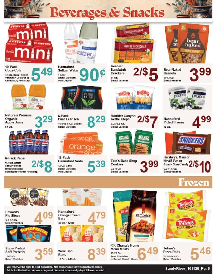 Sandy River Shop 'n Save Weekly Ad October 11 - 17, 2026