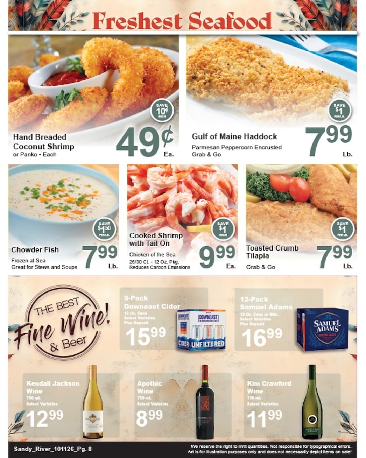 Sandy River Shop 'n Save Weekly Ad October 11 - 17, 2026