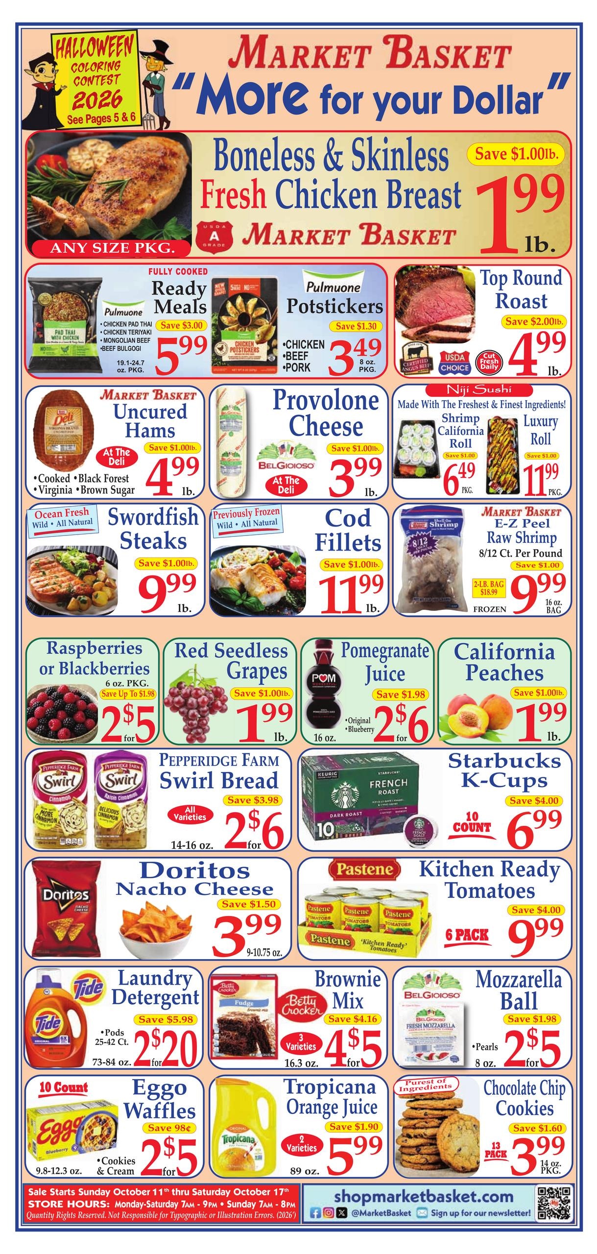 Market Basket Weekly Ad October 11 - 17, 2026