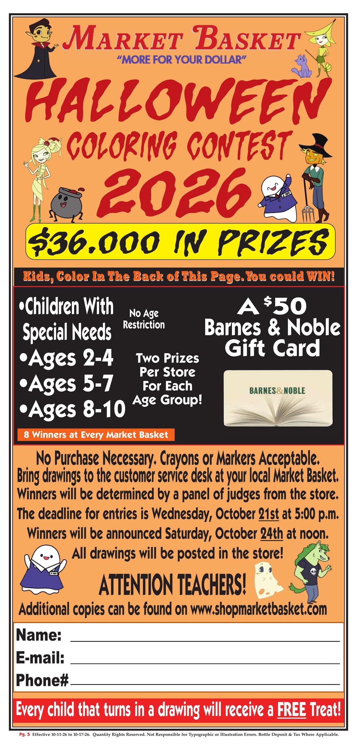 Market Basket Weekly Ad October 11 - 17, 2026