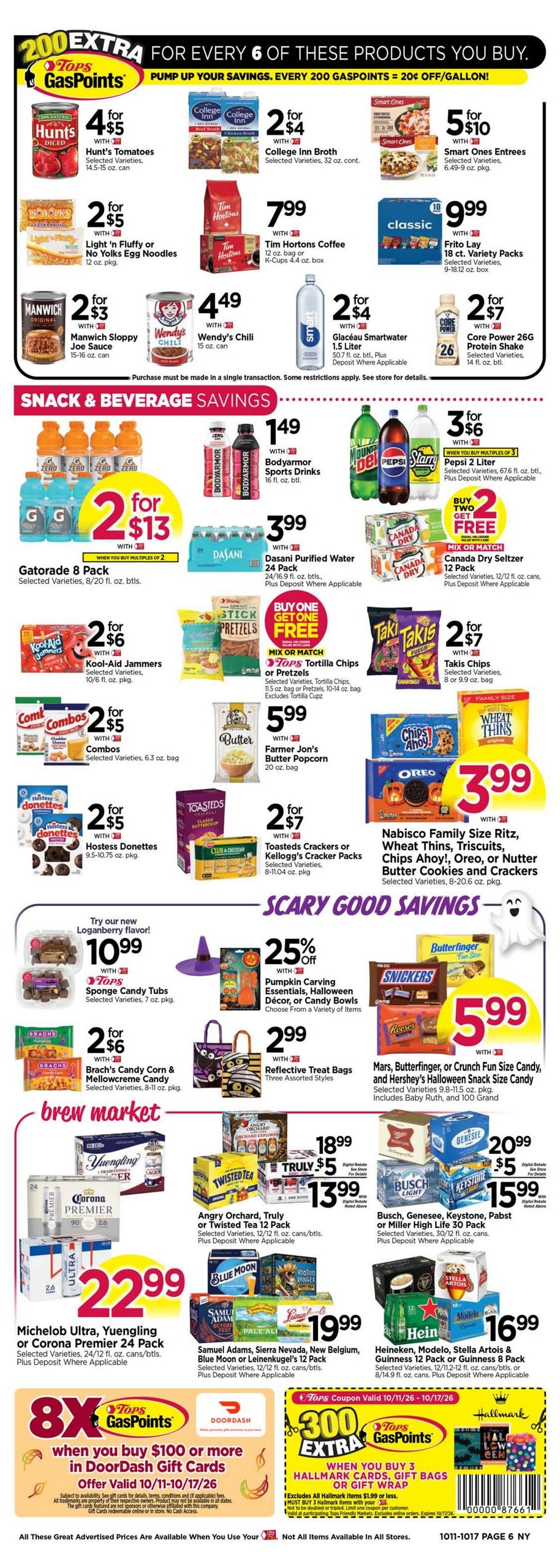 Tops Friendly Markets (Gaylordsville Area, CT) Weekly Ad October 11 - 17, 2026