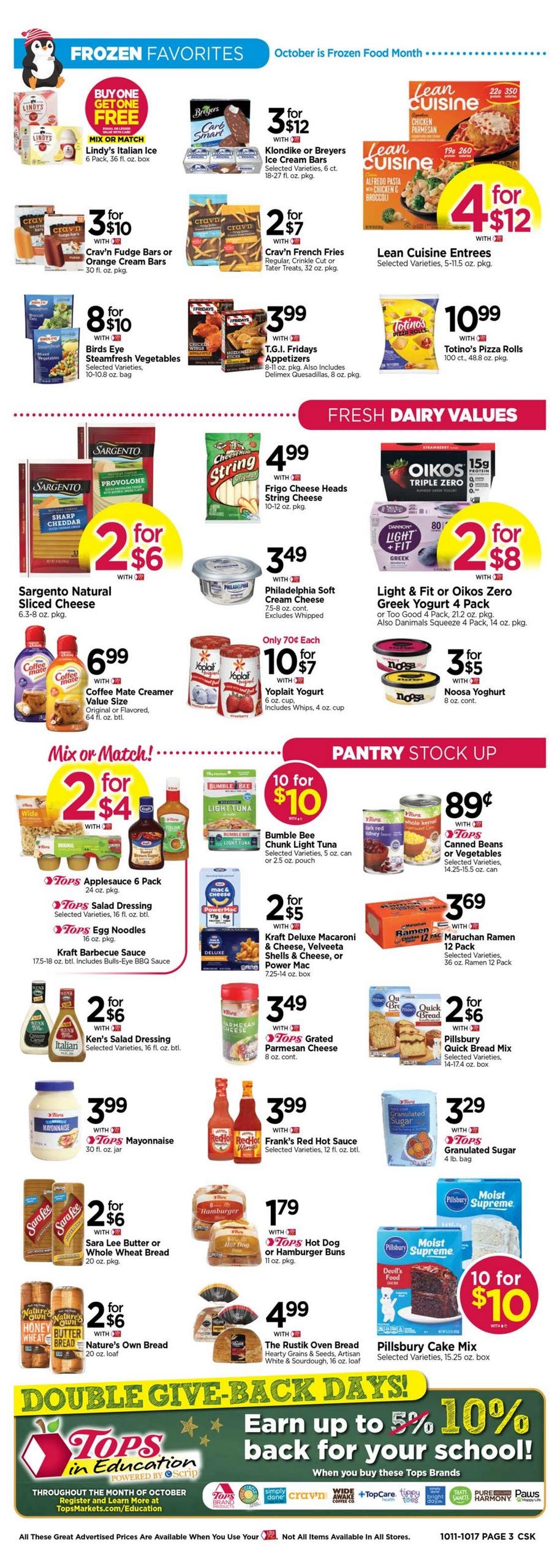 Tops Friendly Markets (Lisbon Area, NH) Weekly Ad October 11 - 17, 2026
