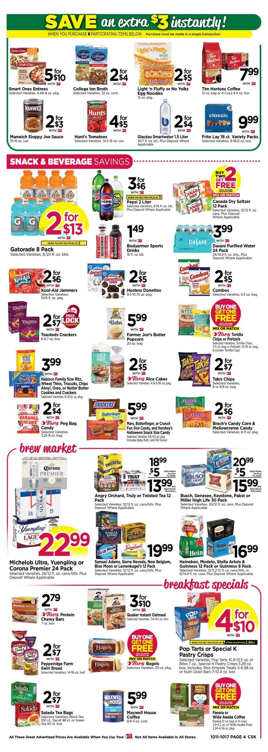 Tops Friendly Markets (Lisbon Area, NH) Weekly Ad October 11 - 17, 2026