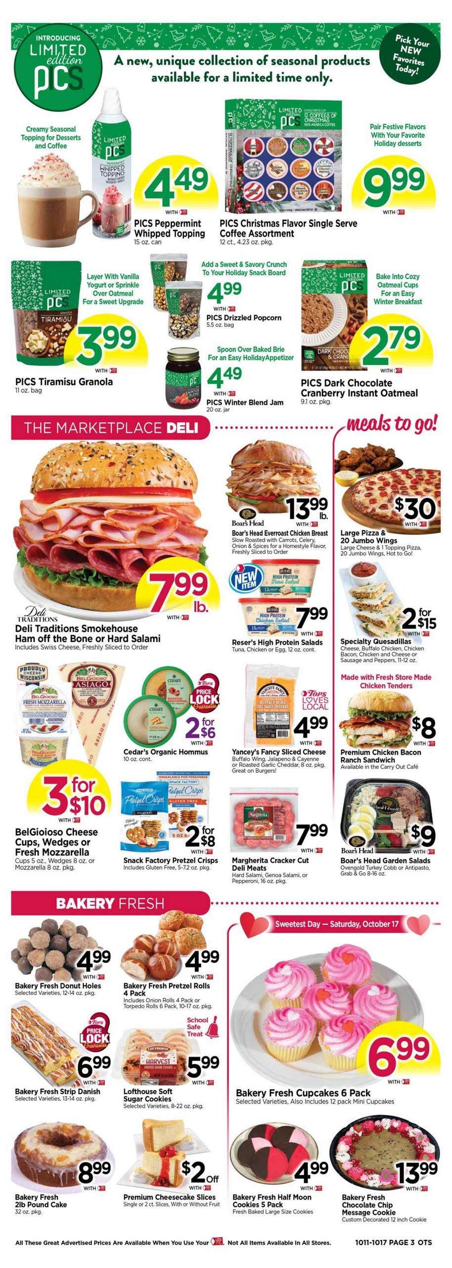 Tops Friendly Markets (Farmdale Area, OH) Weekly Ad October 11 - 17, 2026