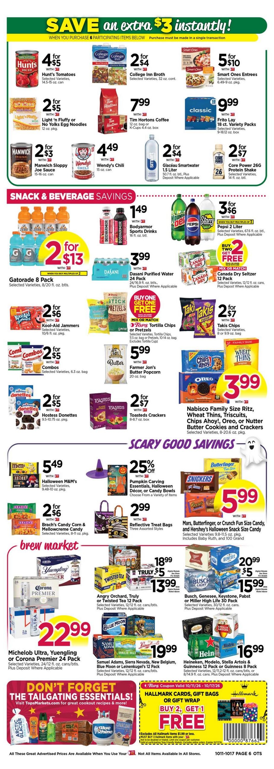 Tops Friendly Markets (Farmdale Area, OH) Weekly Ad October 11 - 17, 2026