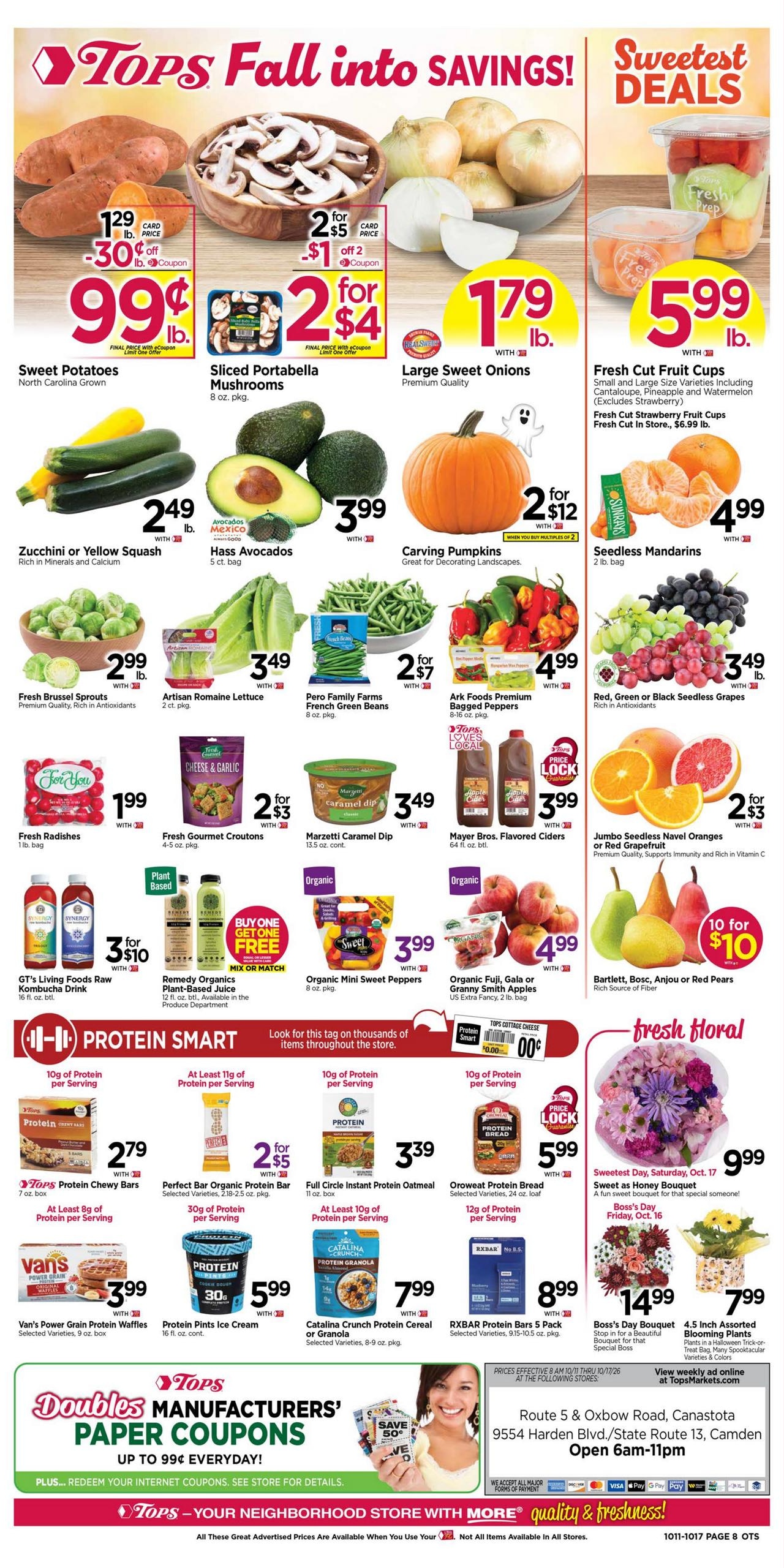 Tops Friendly Markets (Farmdale Area, OH) Weekly Ad October 11 - 17, 2026