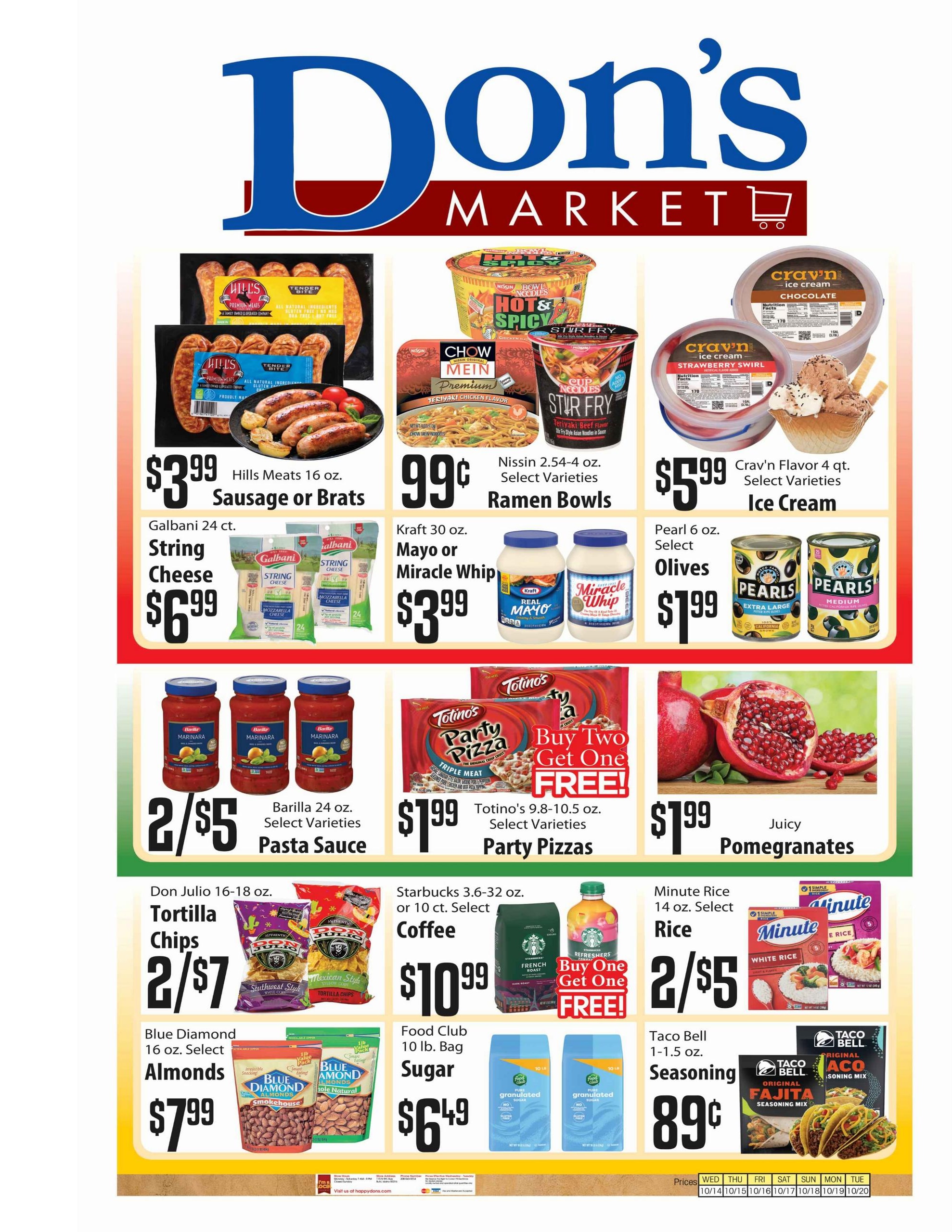Don's Market Weekly Ad October 14 - 20, 2026