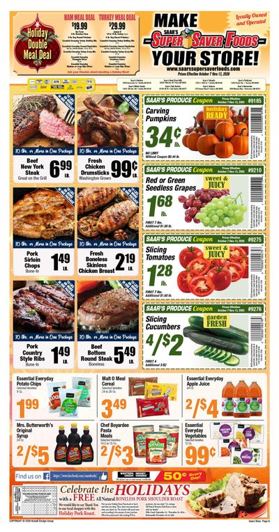 Super Saver Foods Weekly Ad October 11 - 11, 2026
