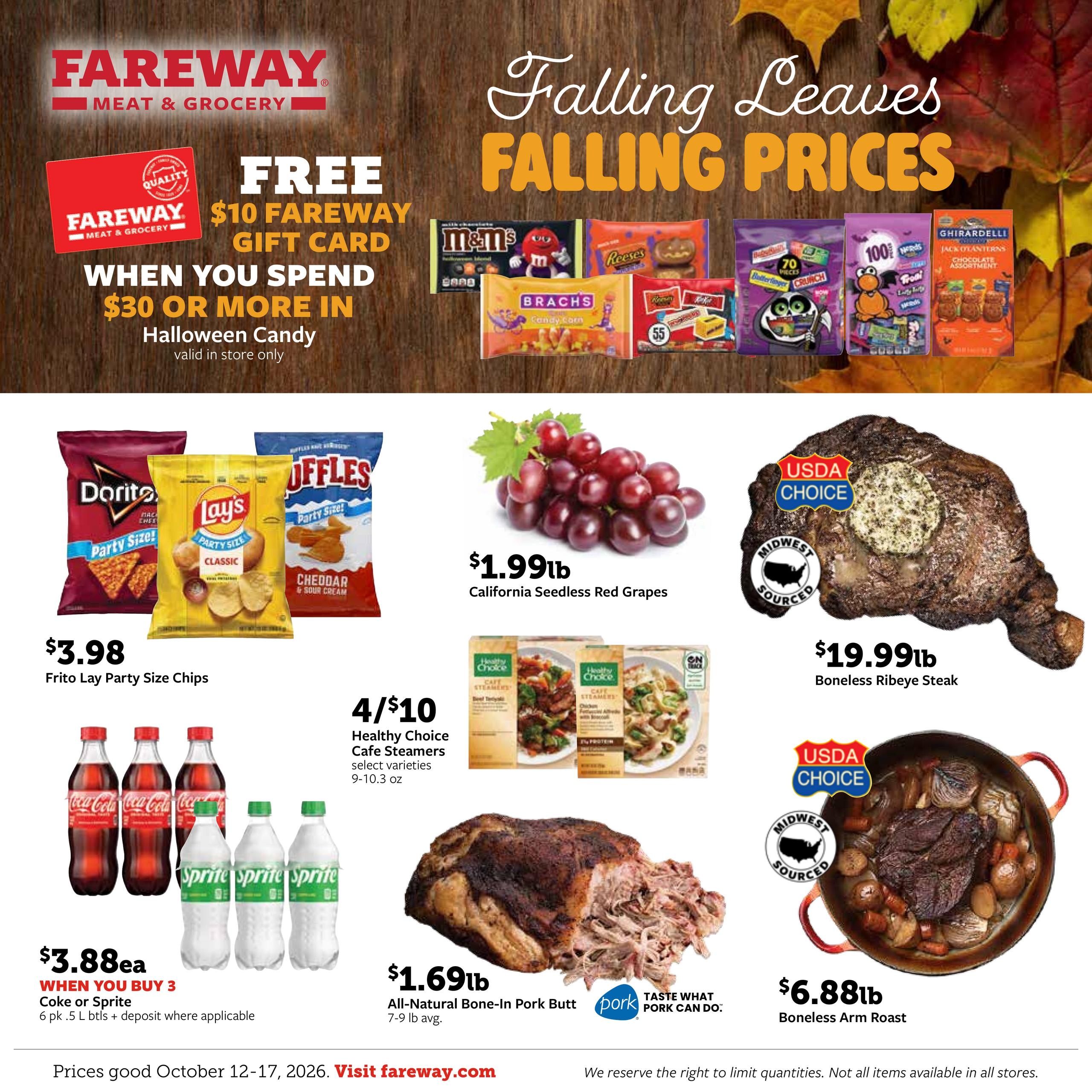 Fareway (Silver City Area, IA) Weekly Ad October 5 - 17, 2026