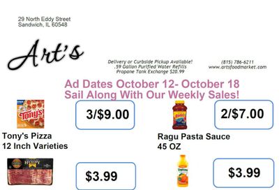 Art's Food Market Weekly Ad October 12 - 18, 2026