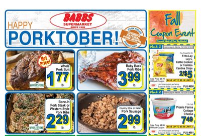 Babbs Supermarket Weekly Ad October 12 - 18, 2026