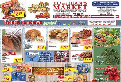 Ed and Jean's Market Weekly Ad October 12 - 17, 2026
