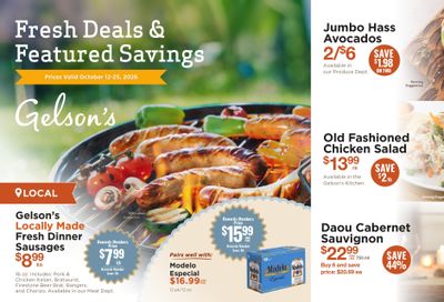 Gelson's Market Weekly Ad October 12 - 25, 2026