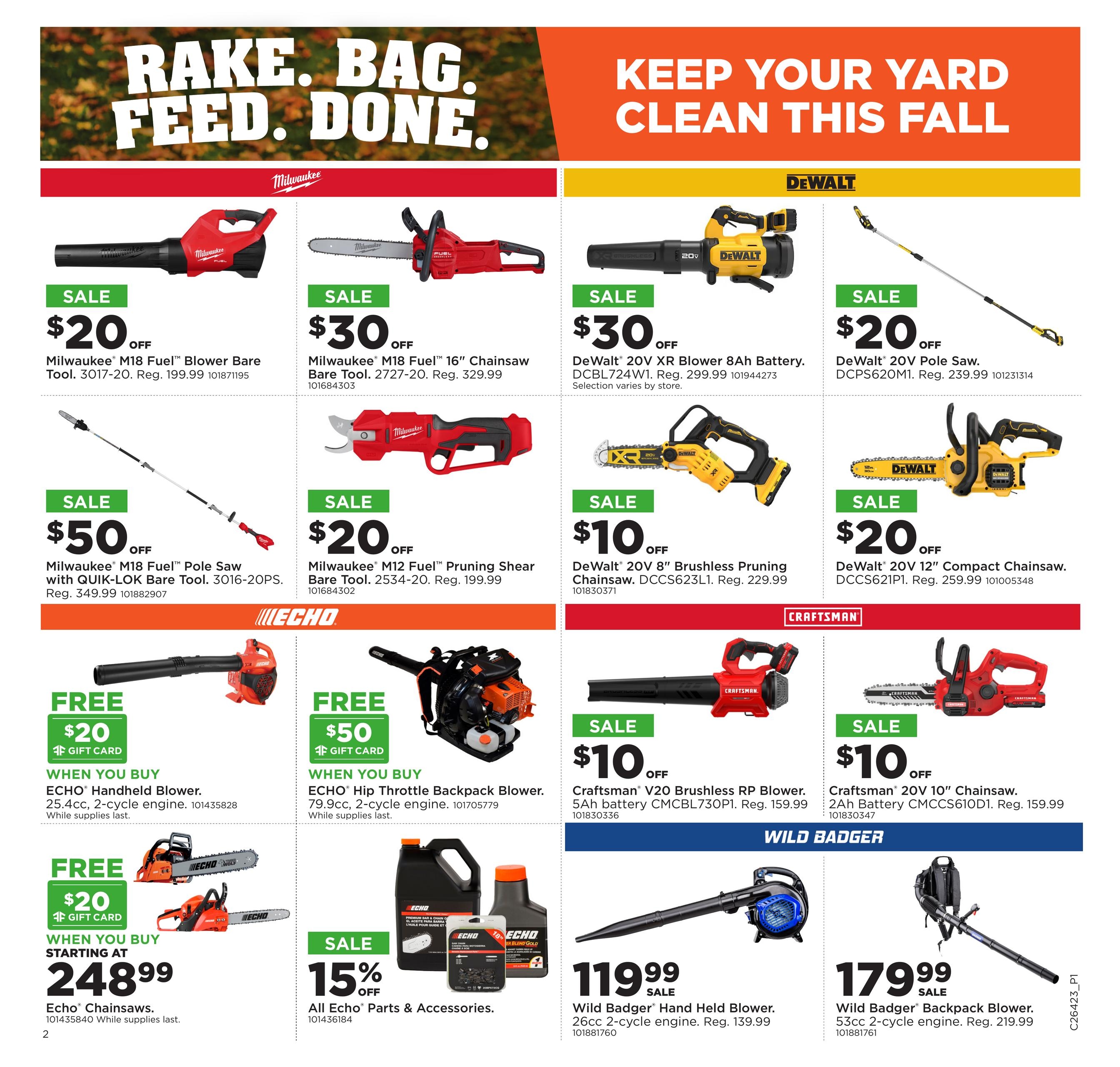 Fleet Farm Rake.Bag.Feed.Done Weekly Ad October 12 - 25, 2026