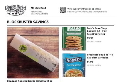 Kingdom Market Weekly Ad October 12 - 18, 2026