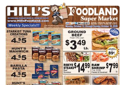 Hill's Foodland (851 Park Road, Pleasant Grove, AL) Weekly Ad October 12 - 18, 2026