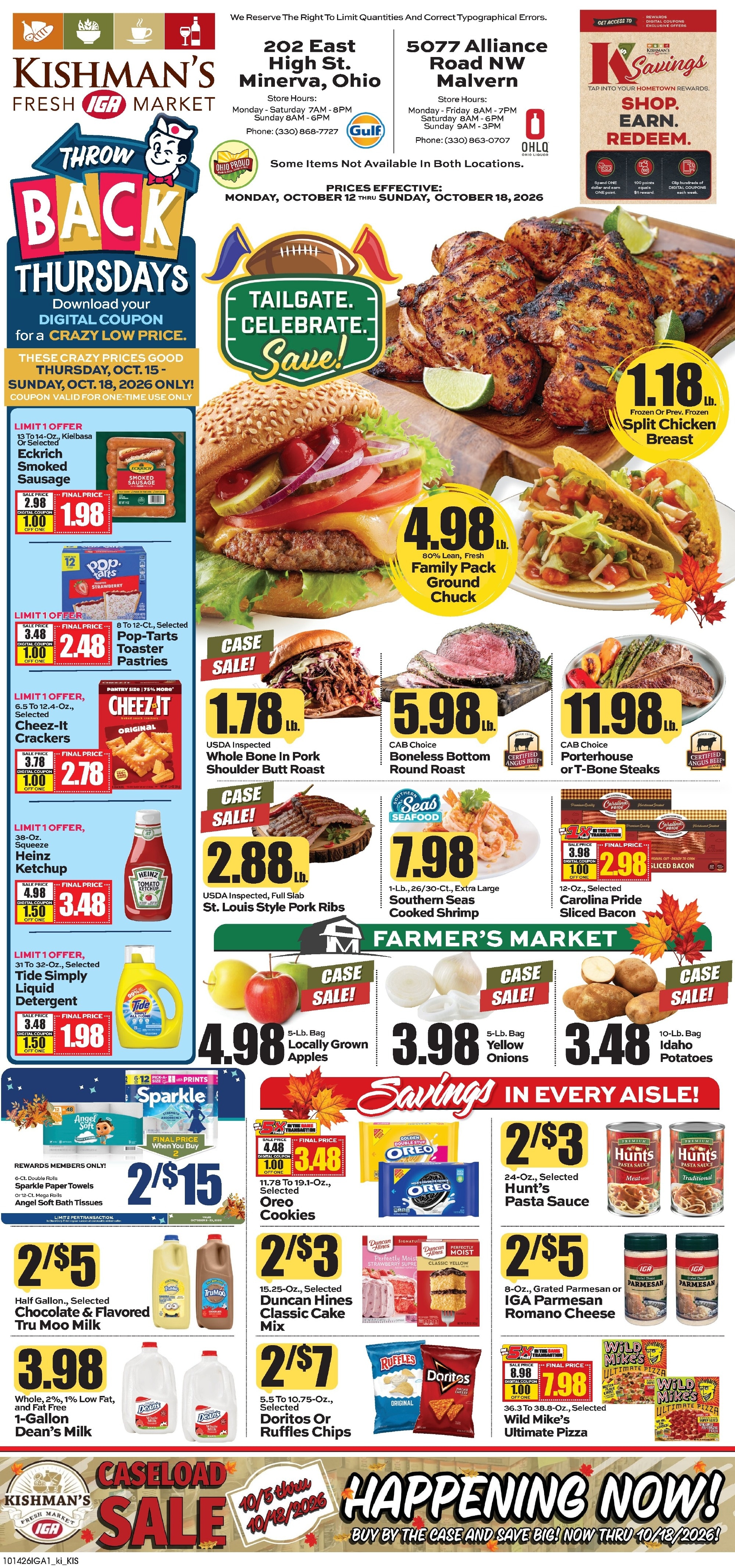 Kishman's IGA Weekly Ad October 12 - 18, 2026