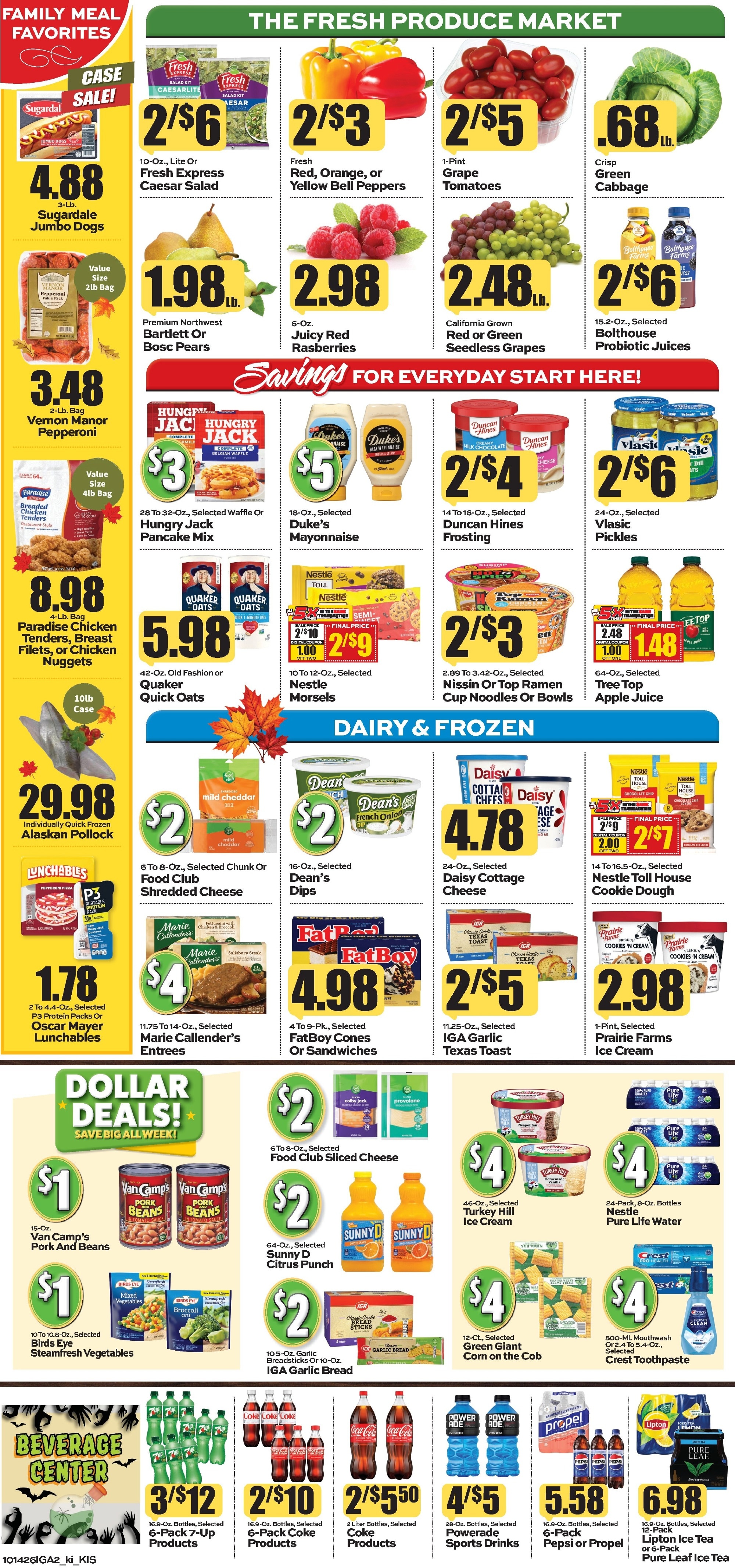 Kishman's IGA Weekly Ad October 12 - 18, 2026